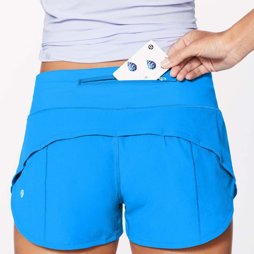 Lululemon Speed Up Short 2.5" Amalfi Blue